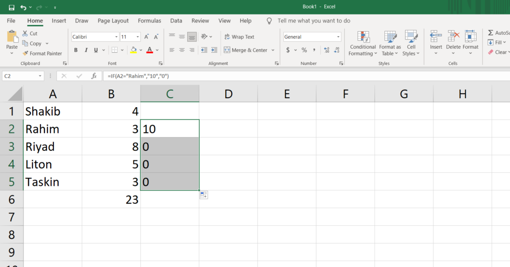 if function top function in excel